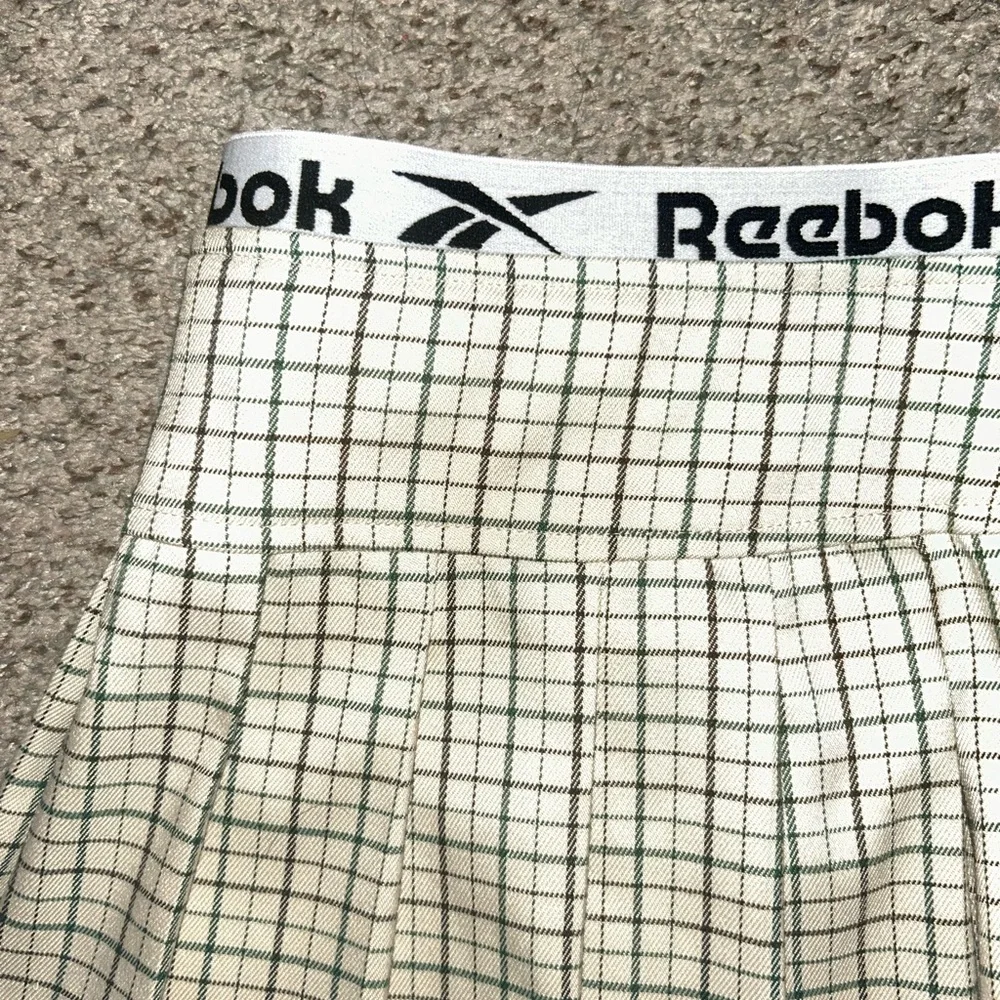 H&M Reebok Checkered Skirt with Elastic Waist
